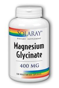 Magnesium Glycinate 120 ct 400mg from Solaray