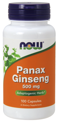 NOW: Panax Ginseng Extract 500mg 100 caps