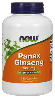 NOW: Panax Ginseng Extract 500mg 250 Veg Capsules