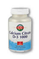 Caclium Citrate D-3 1000 MG-IU 90 Tablets from KAL