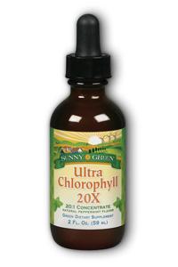 Sunny Green: Chlorophyll Ultra 20X Pepmint 100mg 2 oz
