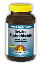 Betaine HCL, 648 mg 100ct from Natures Life