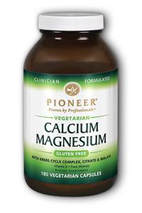 PIONEER: Calcium Magnesium 180 caps Vegetarian