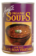 SOUP ORGANIC BLACK BEAN LOW FAT Case of 12 / 14.5 OZ from AMY'S