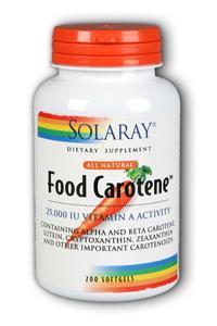 Solaray: Food Carotene 200ct 25000IU