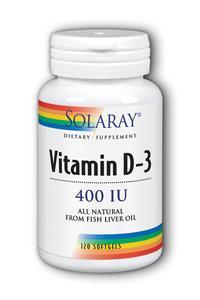 Vitamin D 120ct  400IU from Solaray