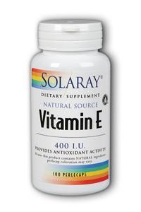 Solaray: E d-Alpha Tocopherol 100ct 400IU