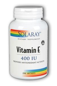 Solaray: E d-Alpha Tocopherol 200ct 400IU