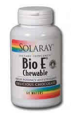Bio E Chewable Chocolate 60ct 400IU from Solaray