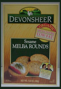 Melba rounds,og,sesame Case of 12 / 5.25 OZ from Devonsheer