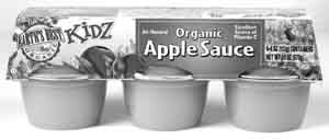 Earths Best (Hain): Applesauce cups,og 6 4 OZ