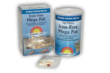 Iron-Free Mega Pak Box 30pk from Natures Life