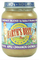 JR,OG,APPLE CINN OATMEAL Case of 24 / 6 OZ from Earths Best (Hain)