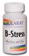 B-Stress plus Iron and Zinc 60ct from Solaray
