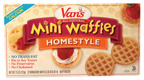 MINI WAFFLES Case of 12 / 7.5 OZ from Van's International Foods