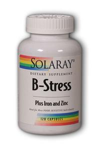 Solaray: B-Stress plus Iron and Zinc 120ct