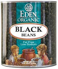 Eden Foods: Beans,og,black,canned 108 OZ