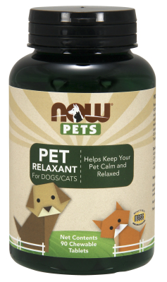 NOW: Pet Relaxant (For Cats and Dogs) 90 Chewable Tablets
