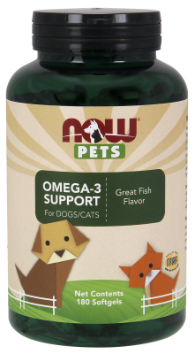 NOW: Pet Omega-3 Support 180 Gels
