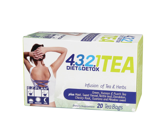 4-3-2-1 diet tea bags, 20 bags