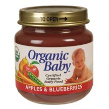 APPLE BLUEBERRY,OG Case of 24 / 4 OZ from Organic Baby