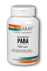 Two-Staged, Timed-Release PABA 100ct 700mg from Solaray