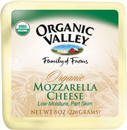 MOZZARELLA,OG,PART SKIM Case of 12 / 8 OZ from Organic Valley