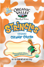 STRINGLES,OG,PST,CHEDDAR Case of 12 / 6 OZ from Organic Valley