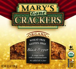 CRCKRS,OG,BLK PEPPR,WF,GF Case of 12 / 6.5 OZ from Mary's Gone Crackers