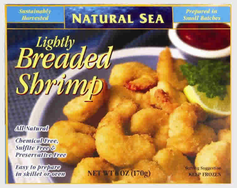 Shrimp,lgt breaded Case of 12 / 6 OZ from Natural Sea