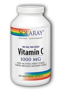 Solaray: C-1000 Two Stage TImed Release 250ct 1000mg