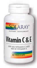 Vitamin C and E 60ct from Solaray