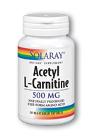Acetyl l carnitine 500mg, 30ct
