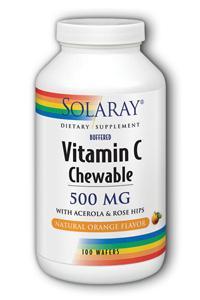 Vitamin C-500 Chewable Orange 100ct 500mg from Solaray