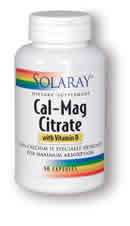 Cal-Mag Citrate with Vitamin D 90ct from Solaray