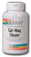 Cal-Mag Citrate 1:1 180ct from Solaray