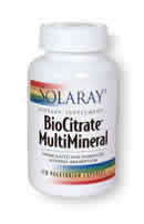 BioCitrate Multimineral 120 ct from Solaray