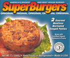 SUPER BURGER,OG,ORIGINAL Case of 10 / 7 OZ from Tofurky
