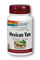 Mexican yam root extract, 60ct 275mg
