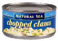 CHOPPED CLAMS Case of 12 / 6.5 OZ from Natural Sea