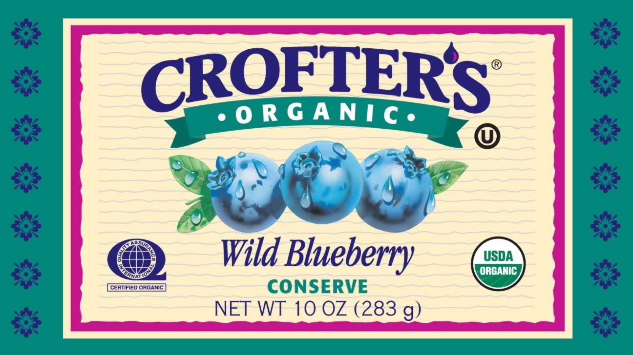 CONSERVES,OG,WLD BLUBERRY Case of 12 / 10 OZ from Crofters
