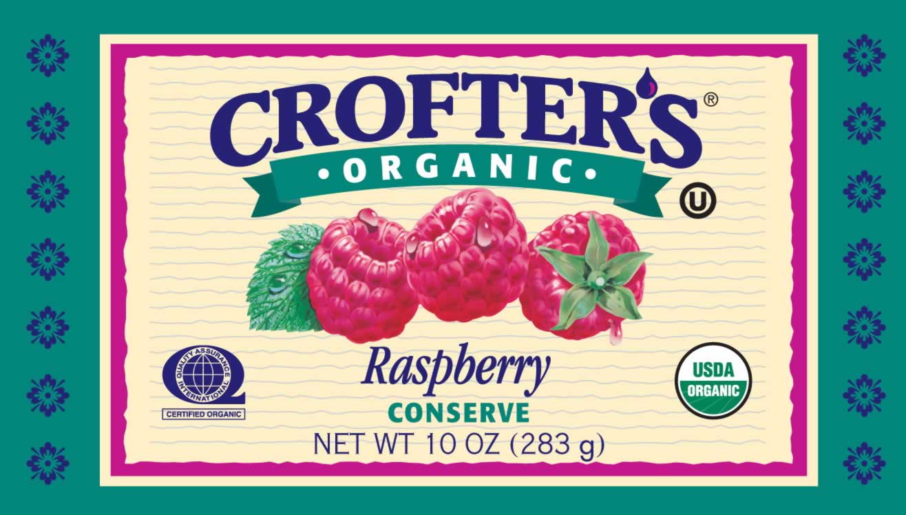 CONSERVES,OG,RED RSPBRY Case of 12 / 10 OZ from Crofters