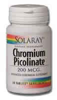 Chromium Picolinate-200 50ct 200mcg from Solaray
