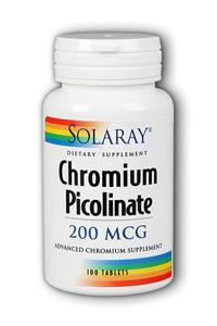 Chromium Picolinate-200 100ct 200mcg from Solaray
