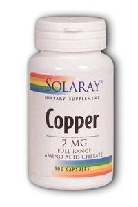 Copper 100ct 2mg from Solaray
