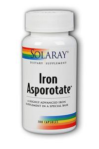 Iron Asporotate 100ct 18mg from Solaray
