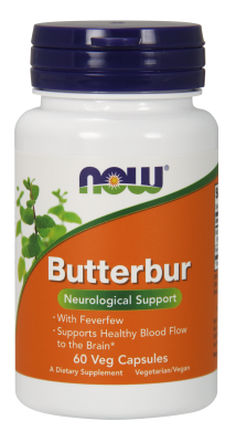 NOW: Butterbur with Feverfew 60 Vcaps