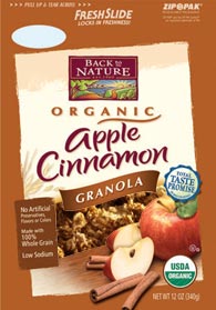 GRANOLA,APPLE CINNAMON - 6 / 15 OZ from Back To Nature (Organic Milling)