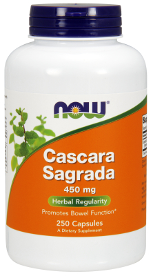 NOW: CASCARA SAGRADA 450mg 250 CAPS