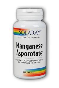 Manganese Asporotate 100ct 30mg from Solaray